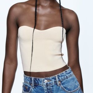 Zara Knit Bustier Top